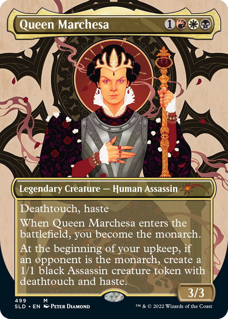 Queen Marchesa (Borderless) [Secret Lair Drop Series] | Shuffle n Cut Hobbies & Games