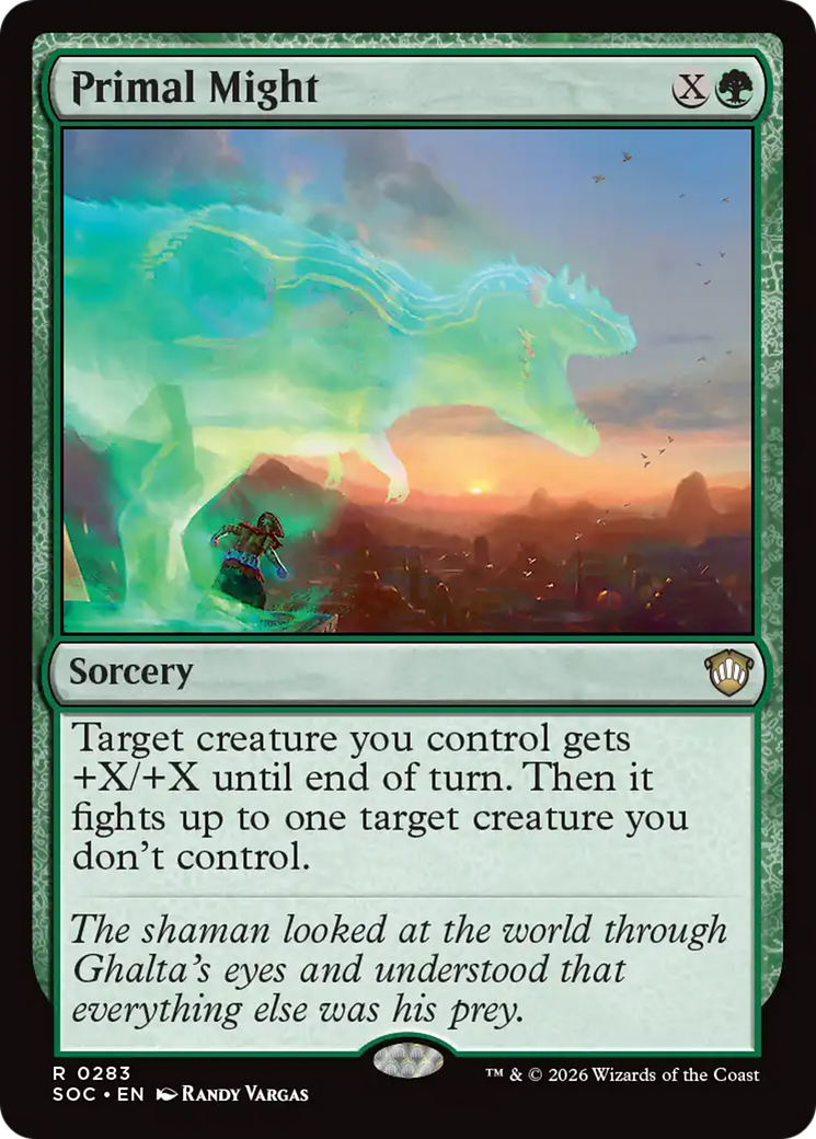Primal Might [Secrets of Strixhaven Commander] | Shuffle n Cut Hobbies & Games