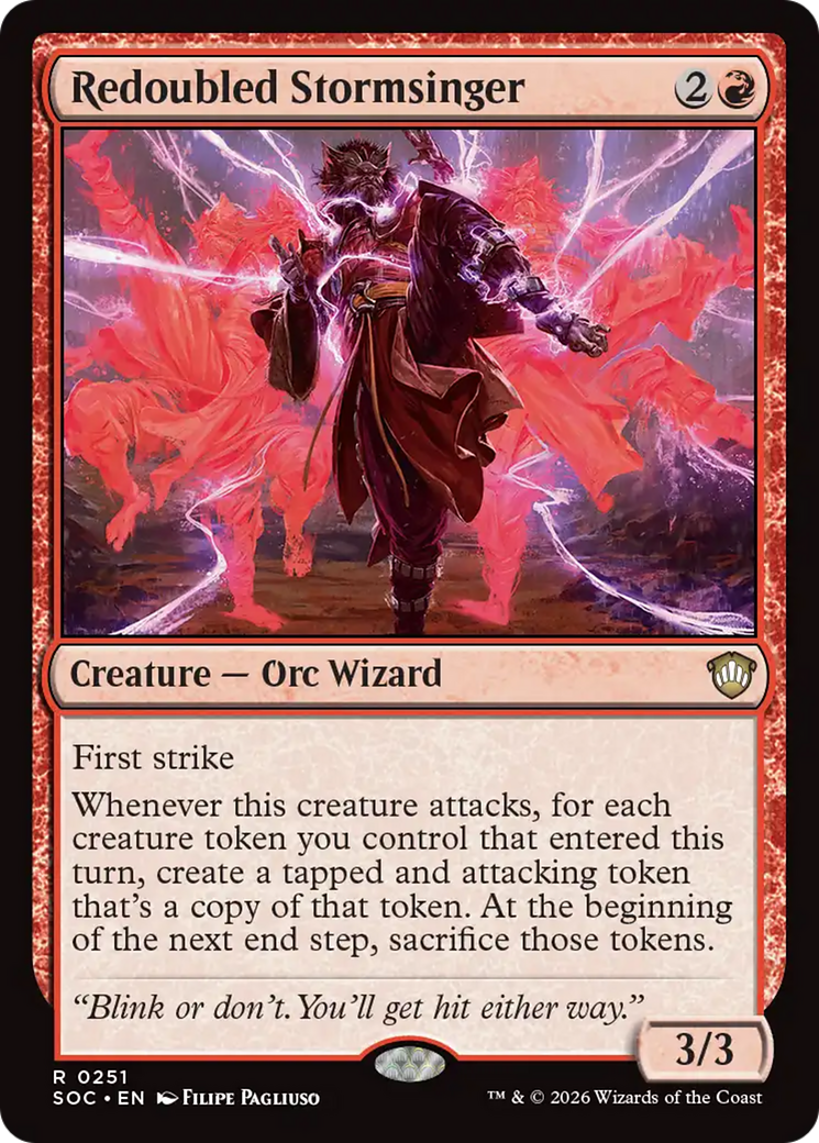 Redoubled Stormsinger [Secrets of Strixhaven Commander] | Shuffle n Cut Hobbies & Games