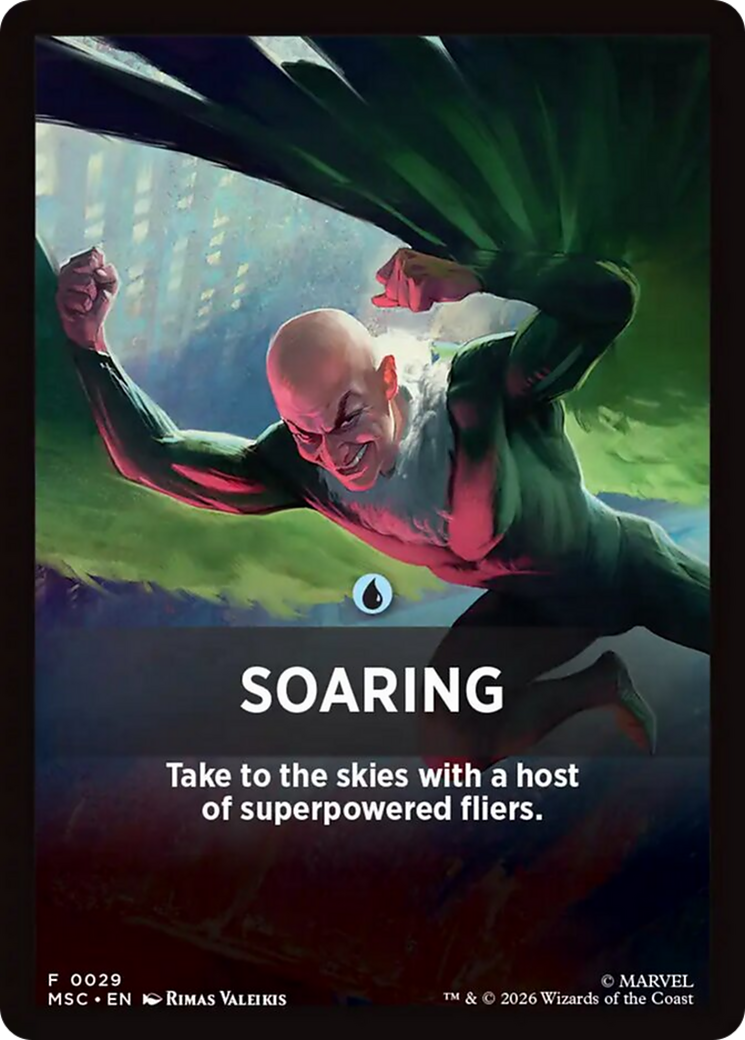 Soaring Theme Card [Marvel Super Heroes Commander] | Shuffle n Cut Hobbies & Games