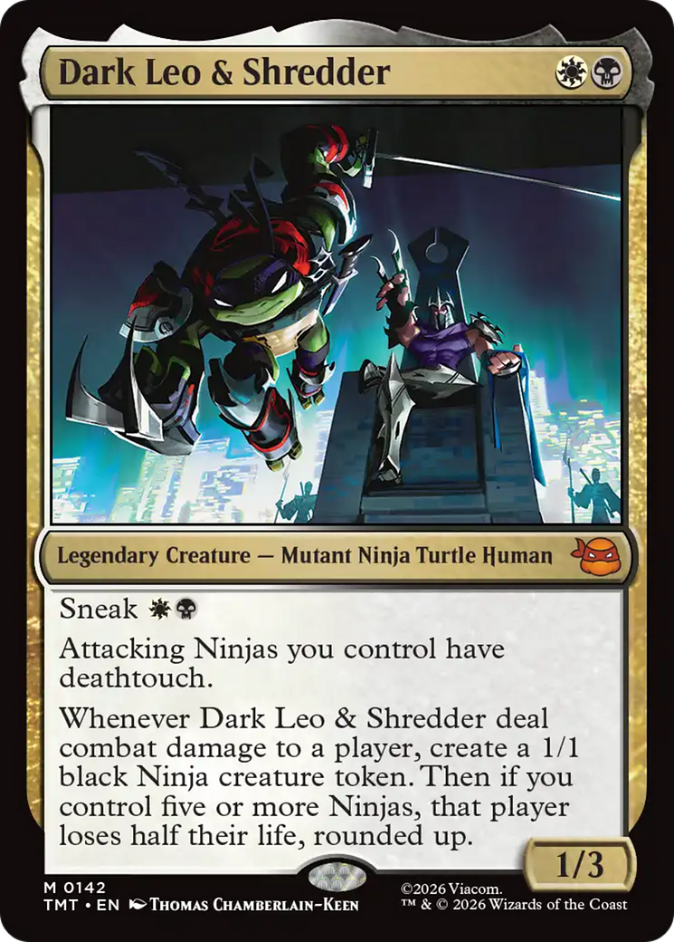 Dark Leo & Shredder [Teenage Mutant Ninja Turtles] | Shuffle n Cut Hobbies & Games