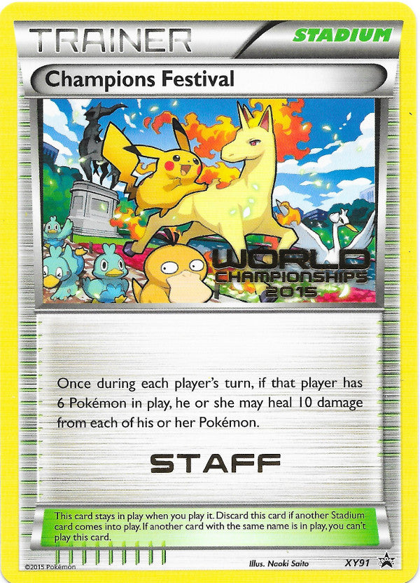 Champions Festival (XY91) (2015 Quarter Finalist) [XY: Black Star Promos] | Shuffle n Cut Hobbies & Games