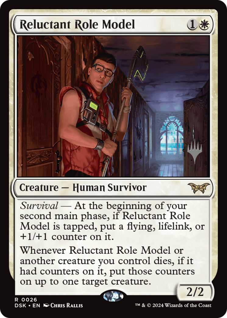 Reluctant Role Model (Promo Pack) [Duskmourn: House of Horror Promos] | Shuffle n Cut Hobbies & Games