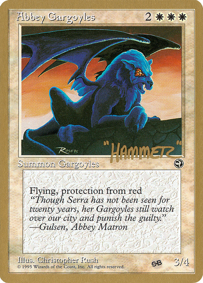 Abbey Gargoyles (Shawn "Hammer" Regnier) (SB) [Pro Tour Collector Set] | Shuffle n Cut Hobbies & Games