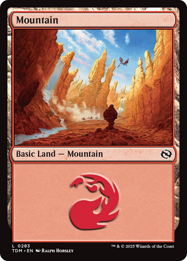 Mountain (0283) [Tarkir: Dragonstorm] | Shuffle n Cut Hobbies & Games
