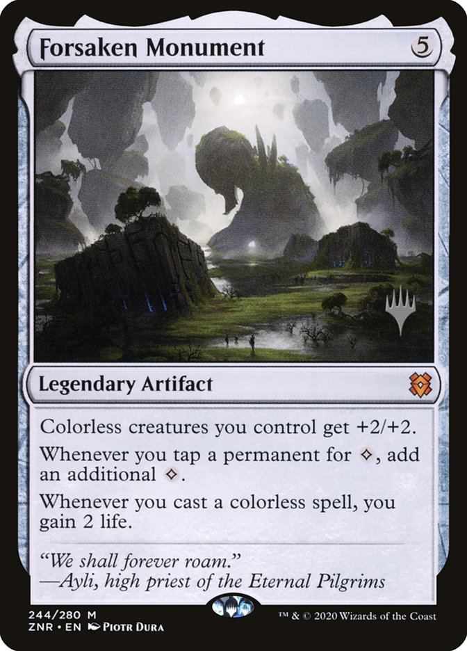 Forsaken Monument (Promo Pack) [Zendikar Rising Promos] | Shuffle n Cut Hobbies & Games