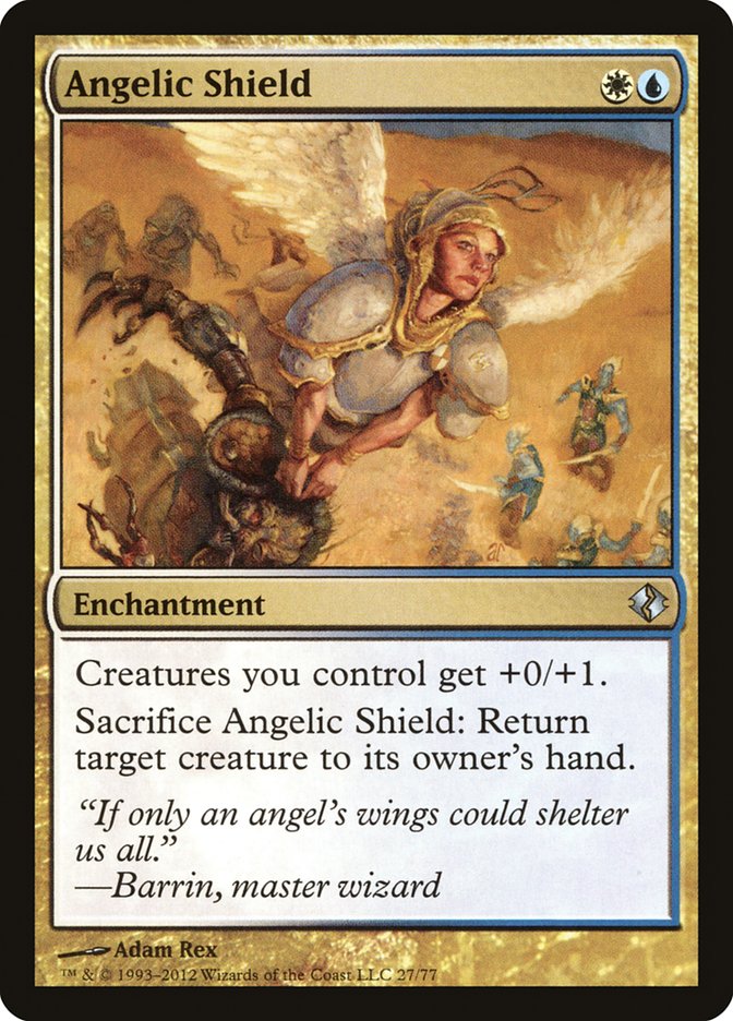 Angelic Shield [Duel Decks: Venser vs. Koth] | Shuffle n Cut Hobbies & Games