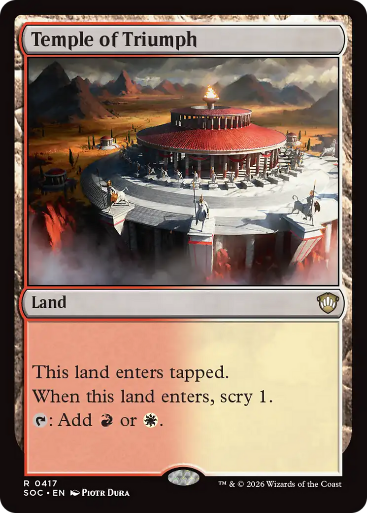 Temple of Triumph [Secrets of Strixhaven Commander] | Shuffle n Cut Hobbies & Games
