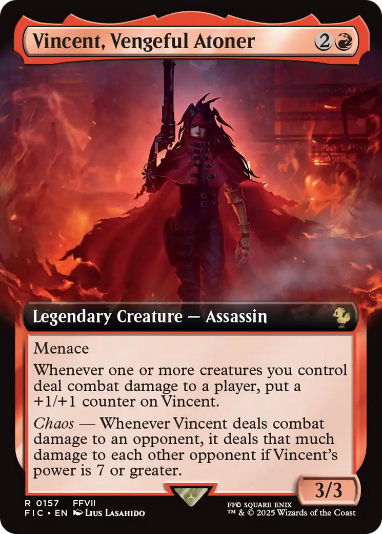 Vincent, Vengeful Atoner (Extended Art) [FINAL FANTASY Commander] | Shuffle n Cut Hobbies & Games