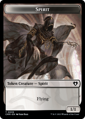 Spirit (0039) // Spider Double-Sided Token [Commander Masters Tokens] | Shuffle n Cut Hobbies & Games