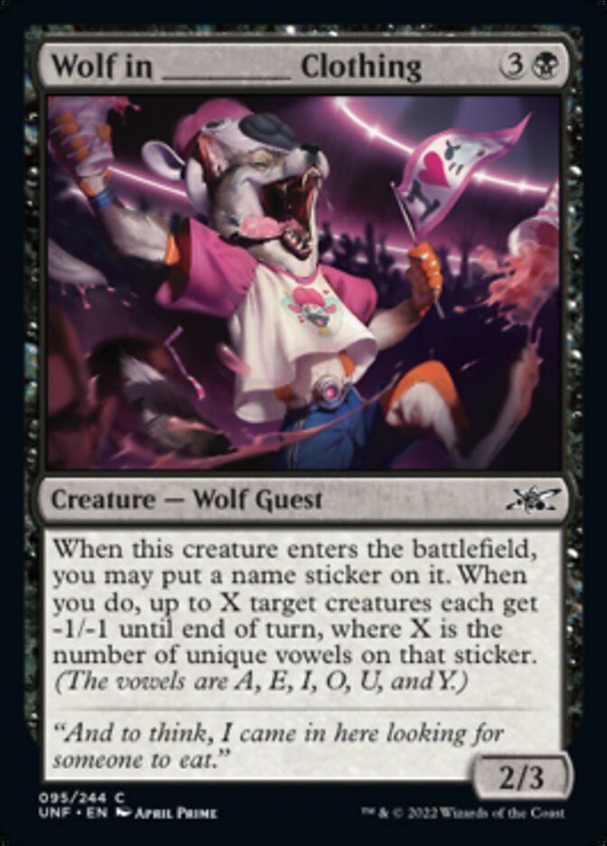 Wolf in _____ Clothing [Unfinity] | Shuffle n Cut Hobbies & Games