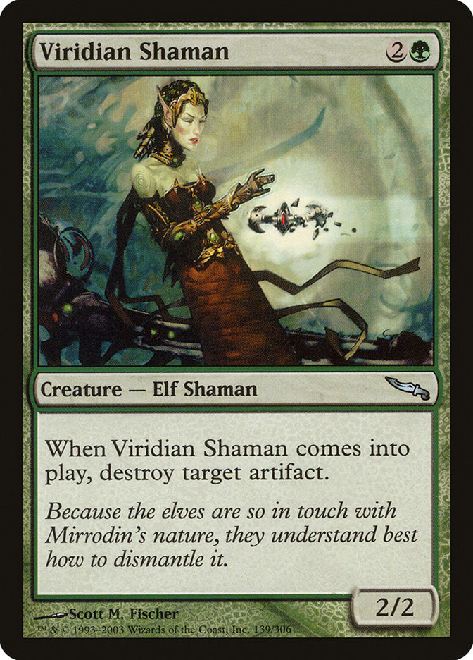 Viridian Shaman [Mirrodin] | Shuffle n Cut Hobbies & Games