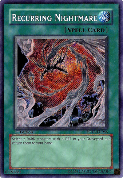 Recurring Nightmare [FOTB-EN066] Secret Rare | Shuffle n Cut Hobbies & Games