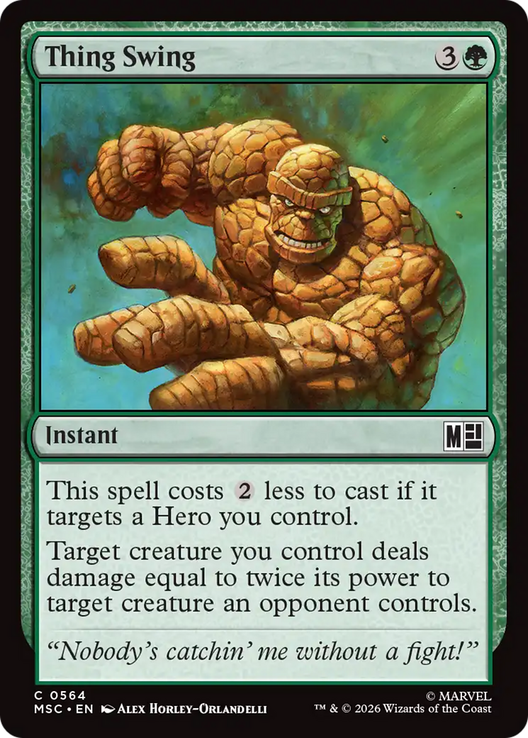 Thing Swing [Marvel Super Heroes Commander] | Shuffle n Cut Hobbies & Games