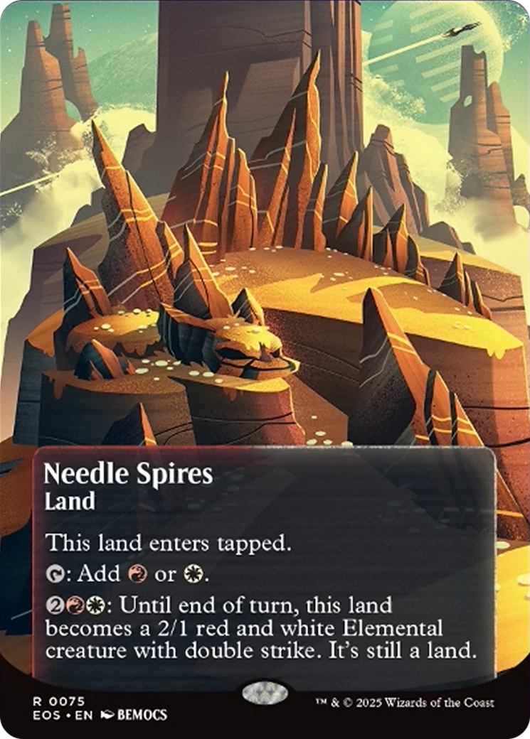 Needle Spires (0075) (Borderless) [Edge of Eternities: Stellar Sights] | Shuffle n Cut Hobbies & Games