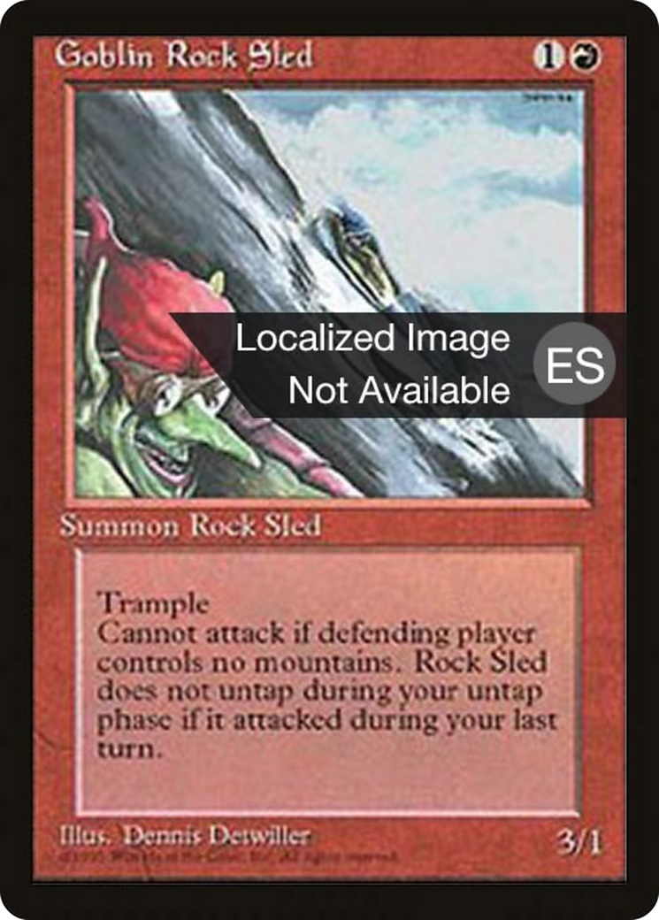 Goblin Rock Sled [Fourth Edition Foreign Black Border] | Shuffle n Cut Hobbies & Games