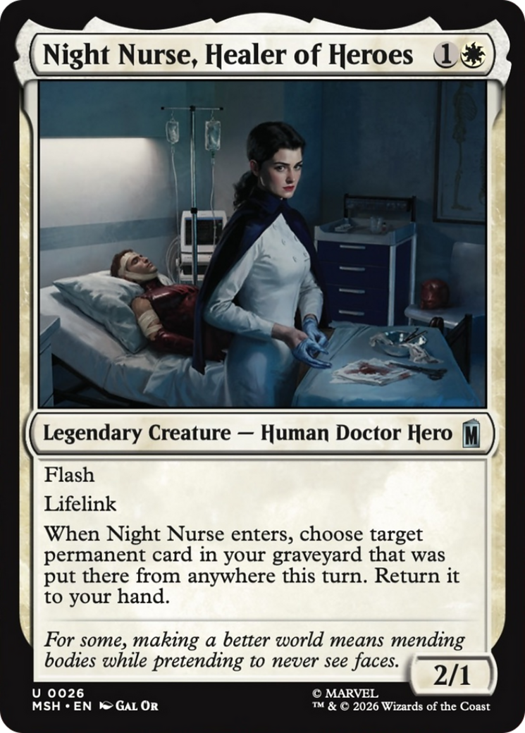 Night Nurse, Healer of Heroes [Marvel Super Heroes] | Shuffle n Cut Hobbies & Games