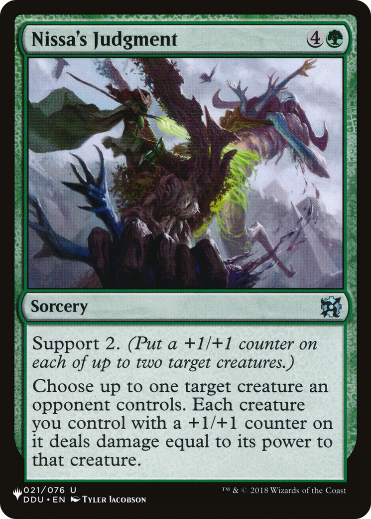 Nissa's Judgment [The List] | Shuffle n Cut Hobbies & Games