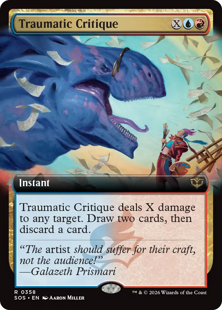 Traumatic Critique (Extended Art) [Secrets of Strixhaven] | Shuffle n Cut Hobbies & Games