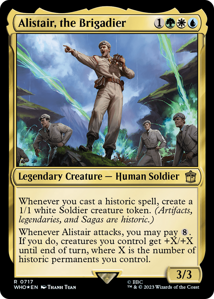 Alistair, the Brigadier (Surge Foil) [Doctor Who] | Shuffle n Cut Hobbies & Games