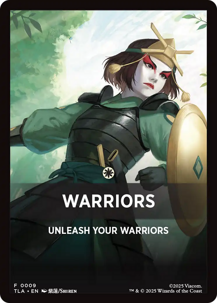 Warriors Theme Card [Avatar: The Last Airbender Tokens]