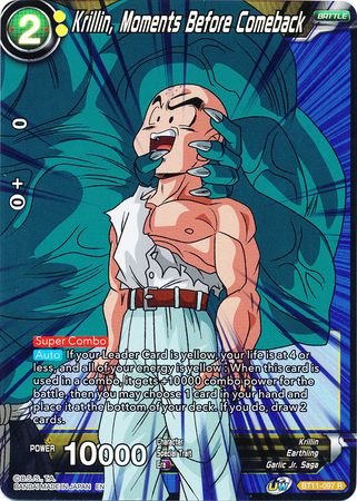 Krillin, Moments Before Comeback (BT11-097) [Vermilion Bloodline 2nd Edition] | Shuffle n Cut Hobbies & Games