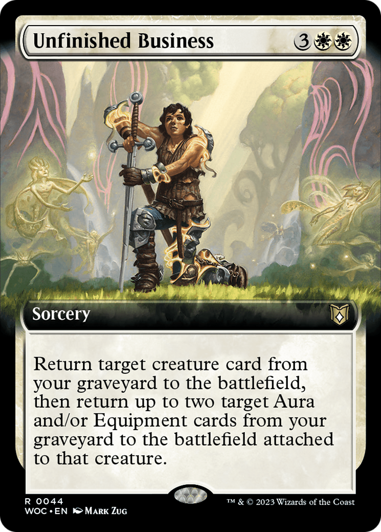 Unfinished Business (Extended Art) [Wilds of Eldraine Commander] | Shuffle n Cut Hobbies & Games