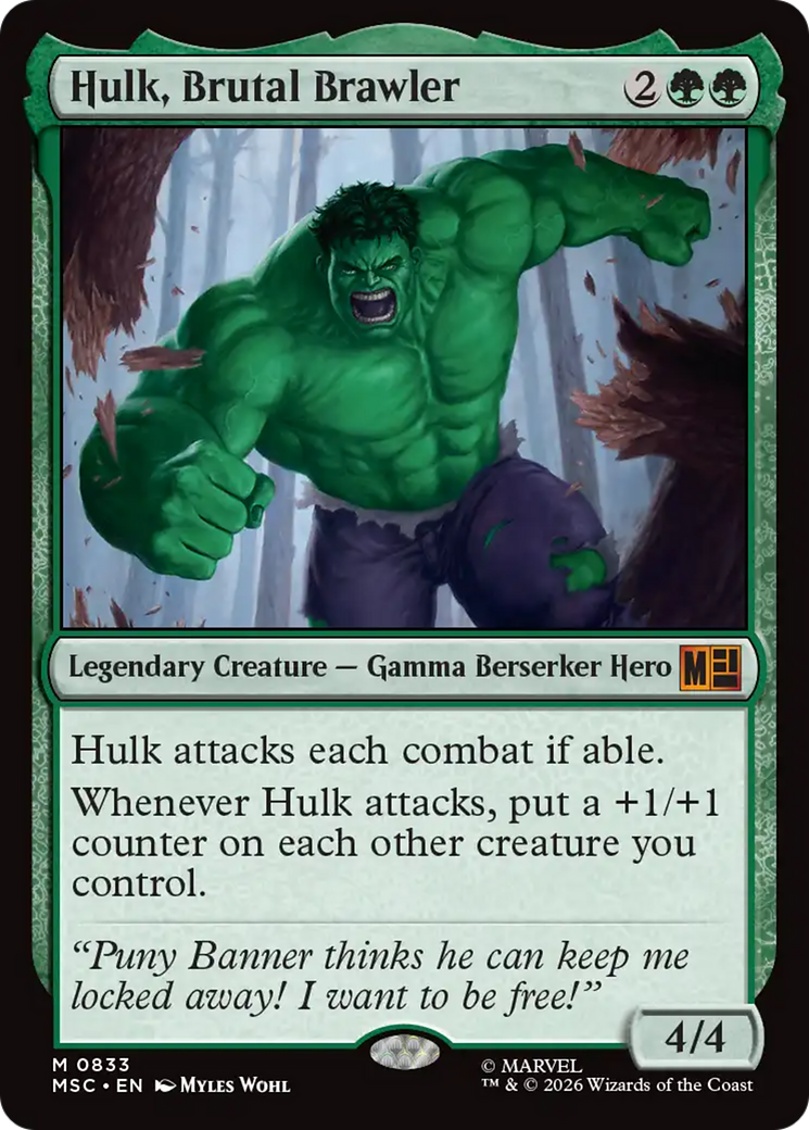 Hulk, Brutal Brawler [Marvel Super Heroes Commander] | Shuffle n Cut Hobbies & Games
