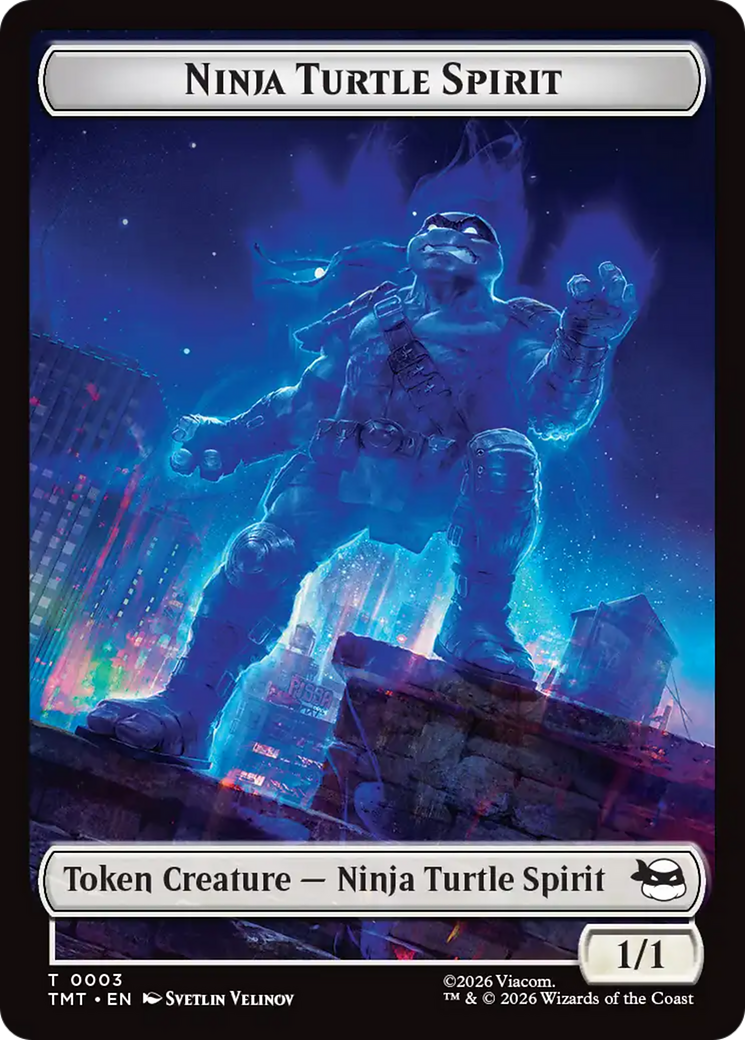 Mutant // Ninja Turtle Spirit Double-Sided Token [Teenage Mutant Ninja Turtles Tokens] | Shuffle n Cut Hobbies & Games