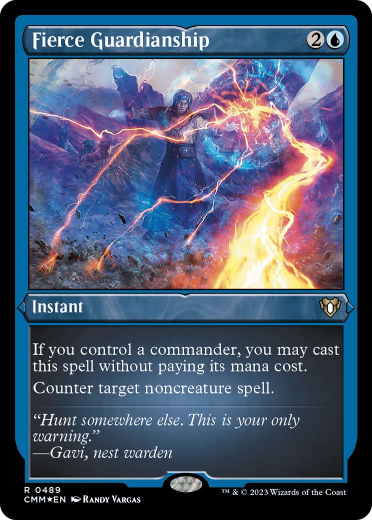 Fierce Guardianship (Foil Etched) [Commander Masters] | Shuffle n Cut Hobbies & Games