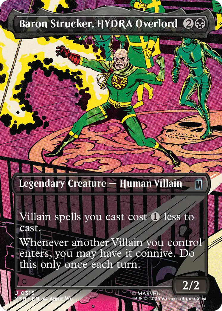 Baron Strucker, HYDRA Overlord (Borderless) (0315) [Marvel Super Heroes] | Shuffle n Cut Hobbies & Games