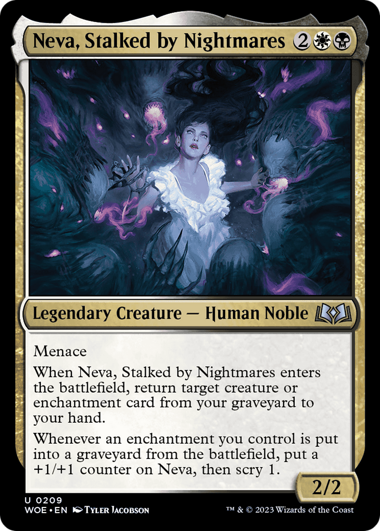 Neva, Stalked by Nightmares [Wilds of Eldraine] | Shuffle n Cut Hobbies & Games