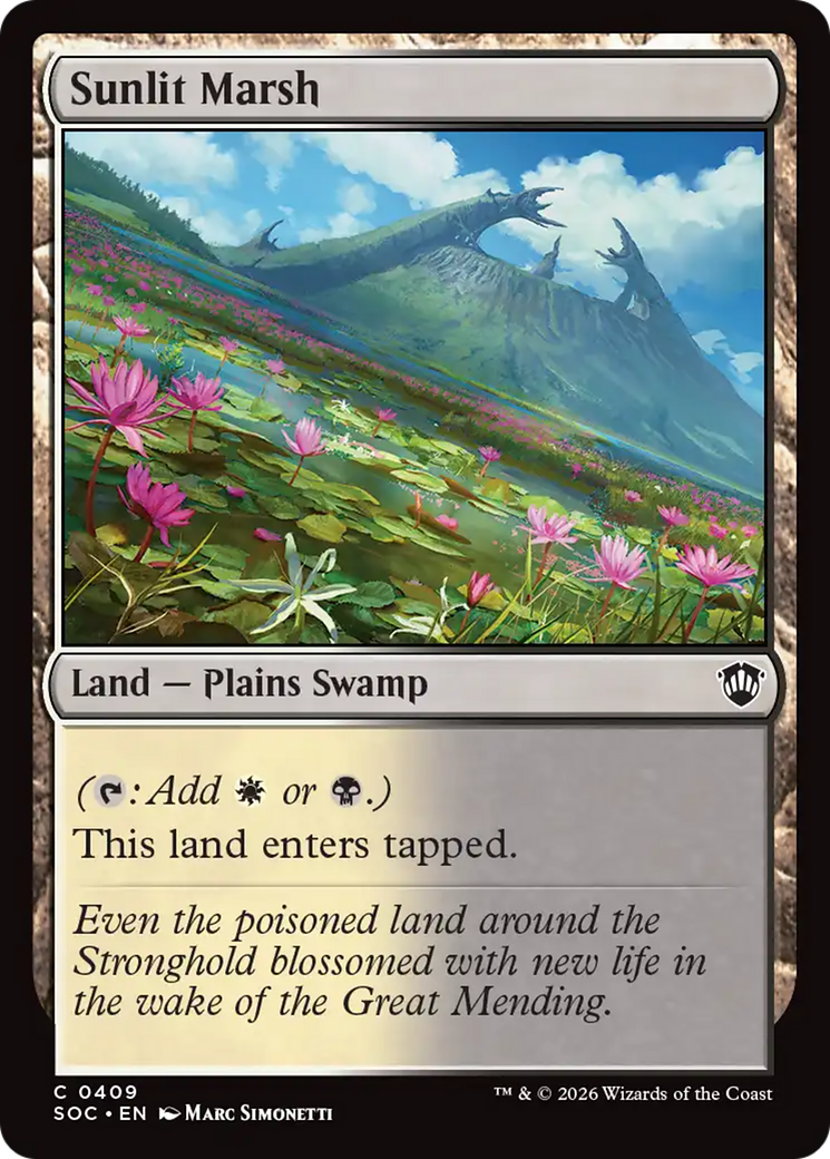 Sunlit Marsh [Secrets of Strixhaven Commander] | Shuffle n Cut Hobbies & Games
