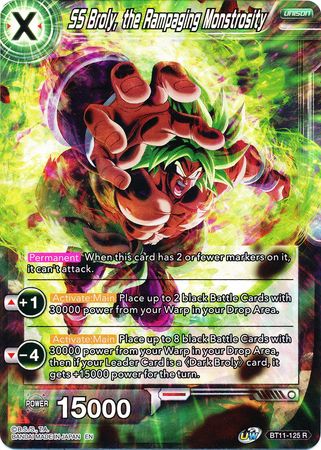SS Broly, the Rampaging Monstrosity (BT11-125) [Vermilion Bloodline 2nd Edition] | Shuffle n Cut Hobbies & Games