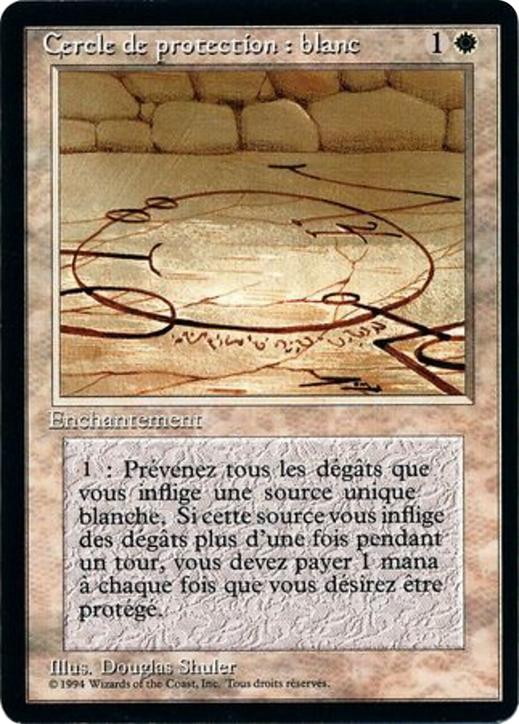 Circle of Protection: White [Foreign Black Border] | Shuffle n Cut Hobbies & Games