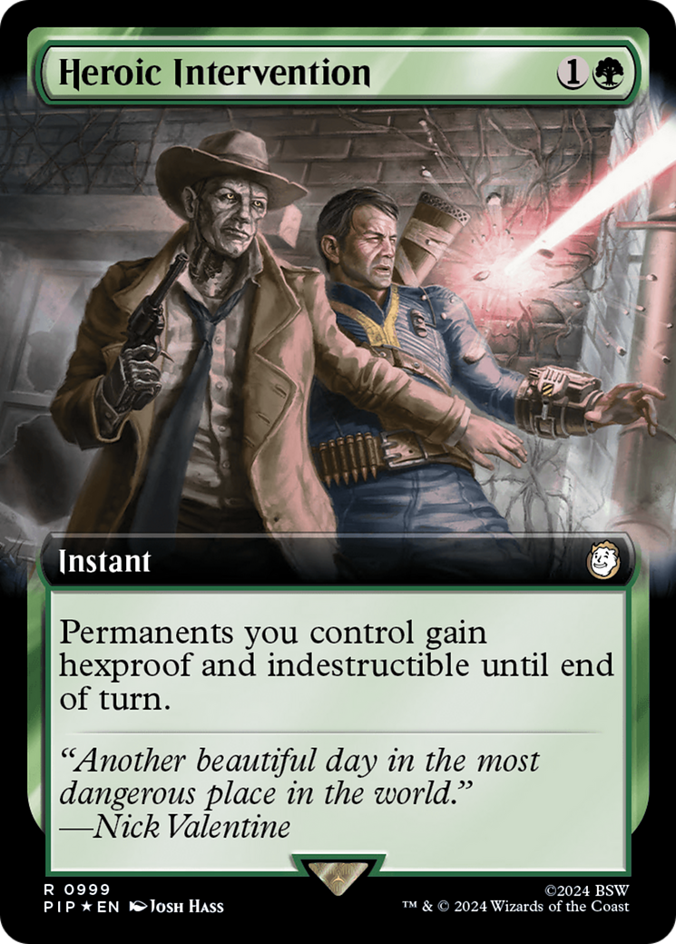 Heroic Intervention (Extended Art) (Surge Foil) [Fallout] | Shuffle n Cut Hobbies & Games