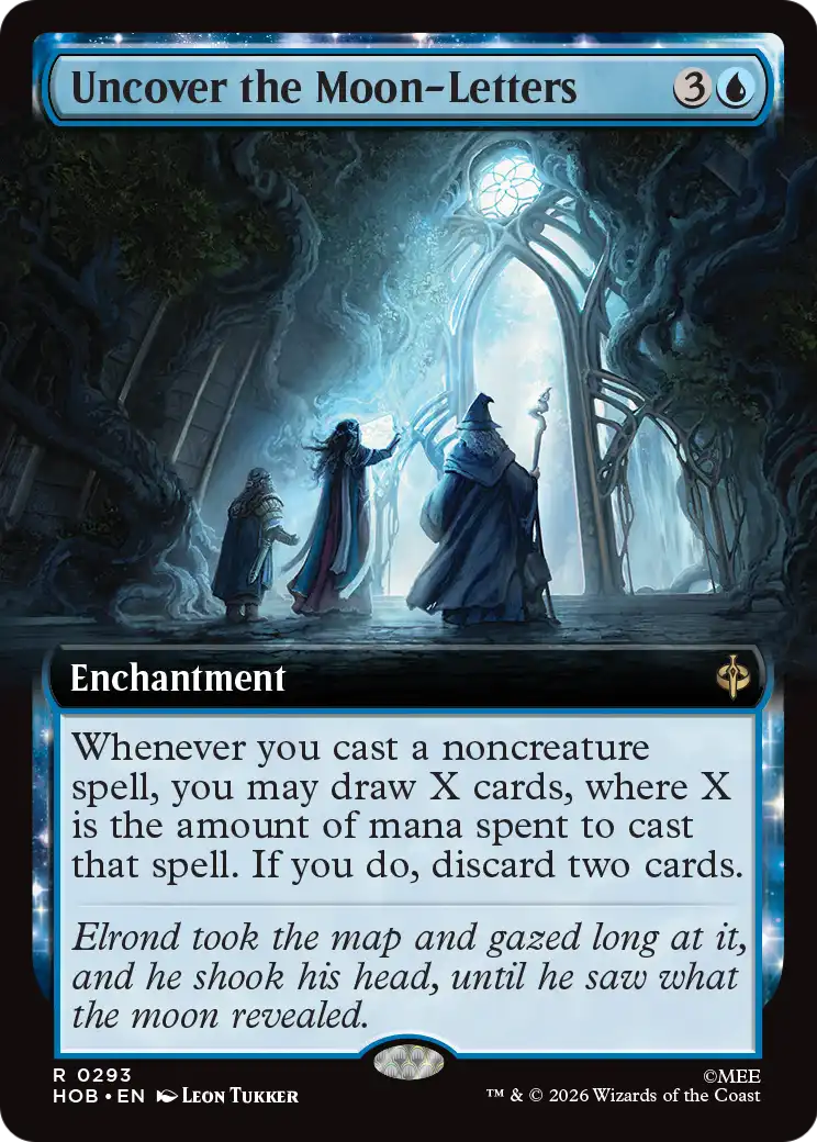 Uncover the Moon-Letters (Extended Art) [The Hobbit] | Shuffle n Cut Hobbies & Games