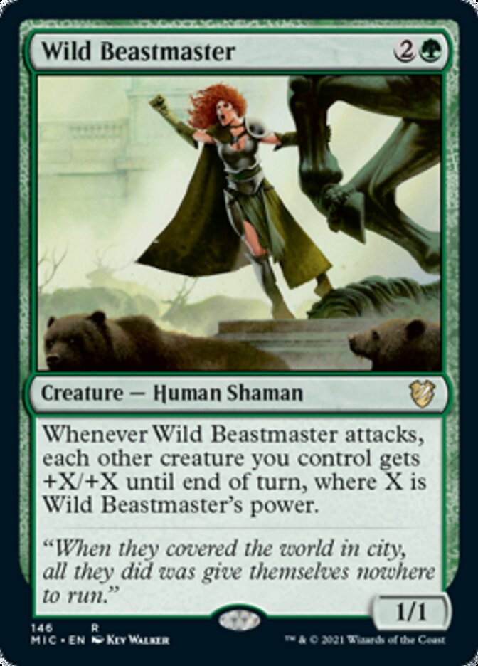 Wild Beastmaster [Innistrad: Midnight Hunt Commander] | Shuffle n Cut Hobbies & Games