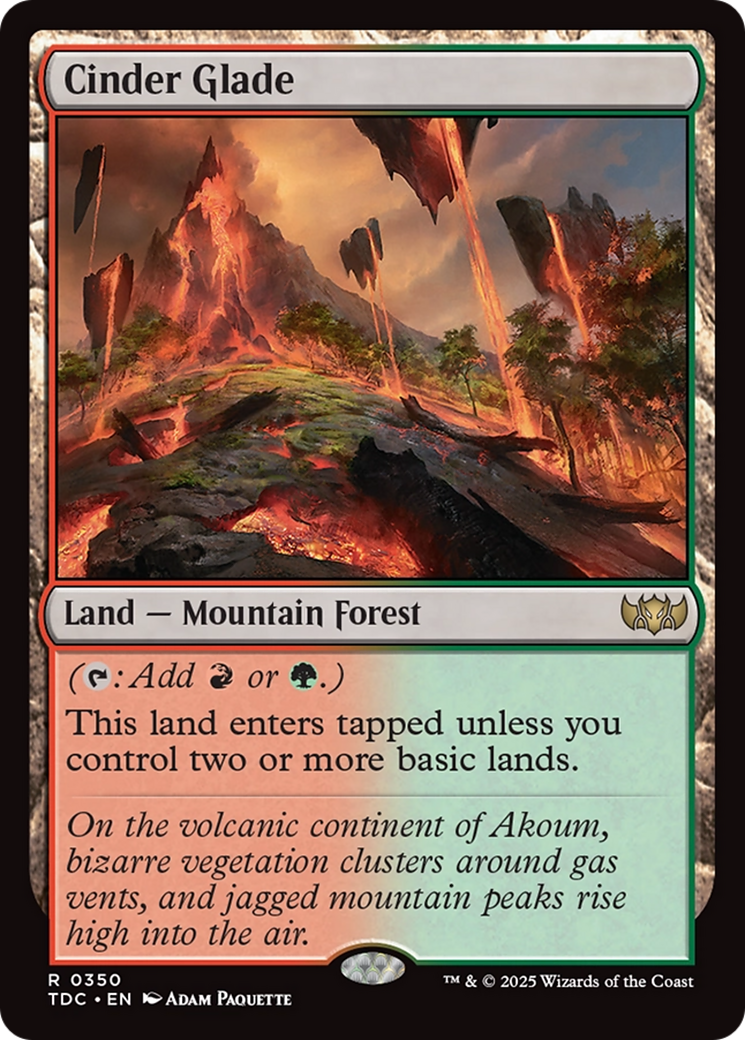Cinder Glade [Tarkir: Dragonstorm Commander] | Shuffle n Cut Hobbies & Games