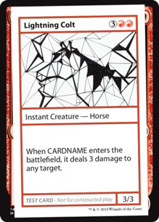 Lightning Colt (2021 Edition) [Mystery Booster Playtest Cards] | Shuffle n Cut Hobbies & Games