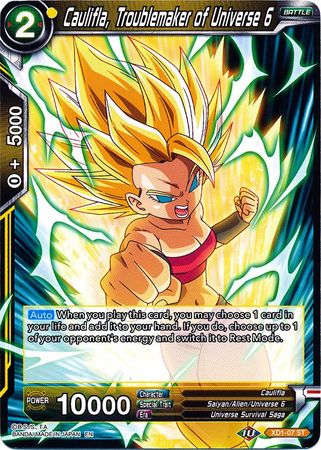 Caulifla, Troublemaker of Universe 6 (XD1-07) [Assault of the Saiyans] | Shuffle n Cut Hobbies & Games