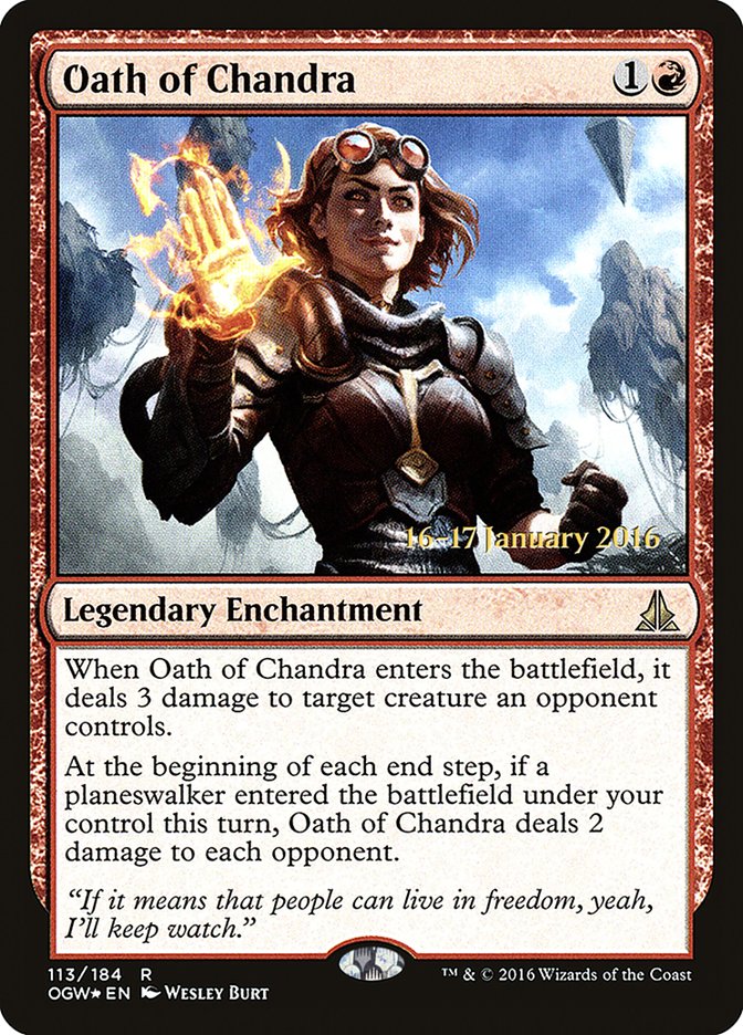 Oath of Chandra [Oath of the Gatewatch Prerelease Promos] | Shuffle n Cut Hobbies & Games