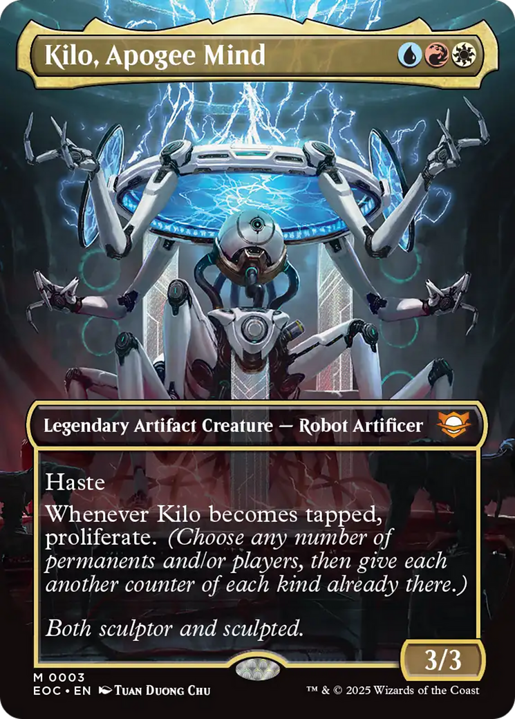 Kilo, Apogee Mind (Borderless) [Edge of Eternities Commander] | Shuffle n Cut Hobbies & Games