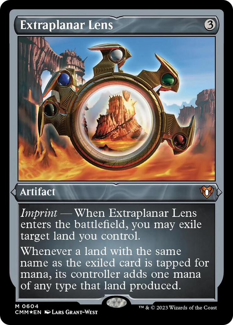 Extraplanar Lens (Foil Etched) [Commander Masters] | Shuffle n Cut Hobbies & Games