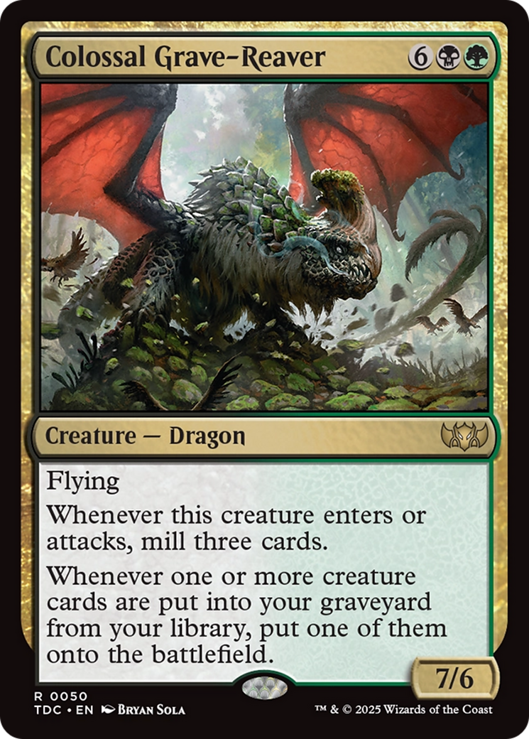 Colossal Grave-Reaver [Tarkir: Dragonstorm Commander] | Shuffle n Cut Hobbies & Games