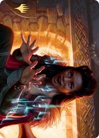Birgi, God of Storytelling Art Card (Gold-Stamped Signature) [Kaldheim Art Series] | Shuffle n Cut Hobbies & Games