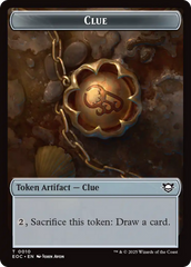 Clue // Beast (0005) Double-Sided Token [Edge of Eternities Commander Tokens] | Shuffle n Cut Hobbies & Games