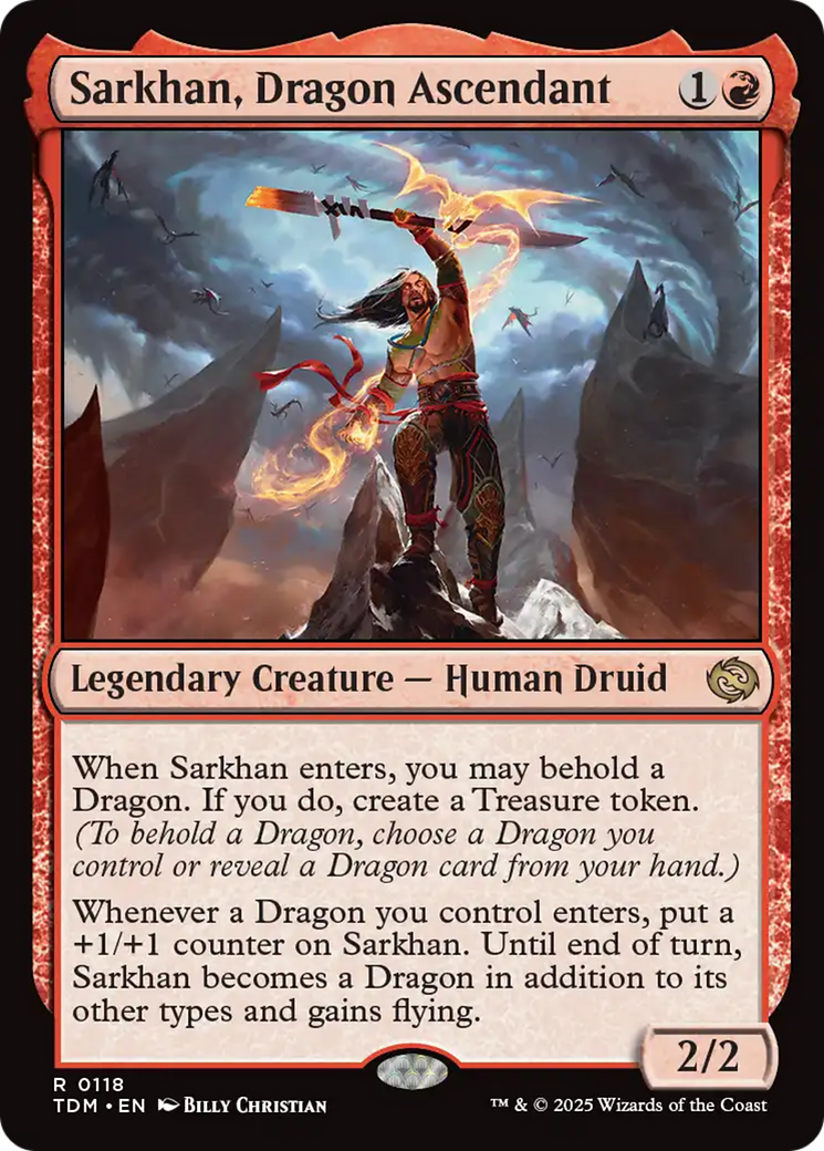 Sarkhan, Dragon Ascendant (118) [Tarkir: Dragonstorm] | Shuffle n Cut Hobbies & Games