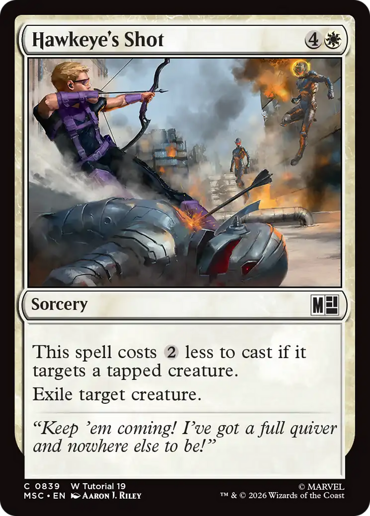 Hawkeye's Shot (0839) [Marvel Super Heroes Commander] | Shuffle n Cut Hobbies & Games