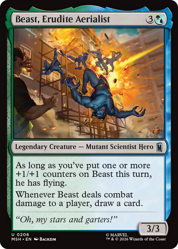 Beast, Erudite Aerialist [Marvel Super Heroes] | Shuffle n Cut Hobbies & Games